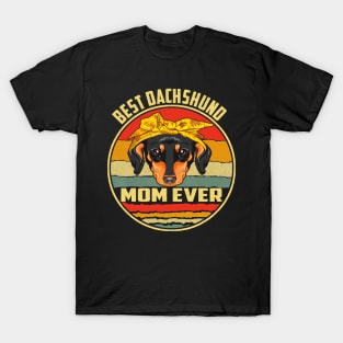 Best Dachshund Mom Ever Vintage T-Shirt